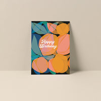 Happy Birthday (Citrus) - Blank Notecard