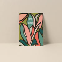 Happy Birthday (Plant) - Blank Notecard