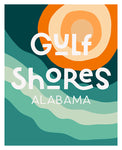 Destination: Gulf Shores, Alabama - Modern Typography Art Print