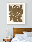 Minimal Magnolia - Abstract Art Print