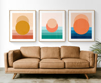 Minimal Sunset #5 - Abstract Art Print