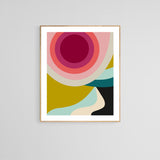 Retro Sun #11 - Abstract Art Print
