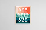 Sea, Salt, Sand - Modern Art Print
