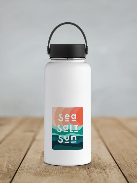 Sea, Salt, Sun - Waterproof Vinyl Sticker