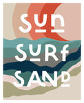 Sun, Surf, Sand - Modern Art Print