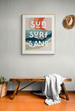 Sun, Surf, Sand - Modern Art Print