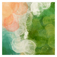 Sea and Rose - Abstract Art Print