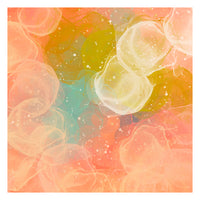Chartreuse and Ivory - Abstract Art Print
