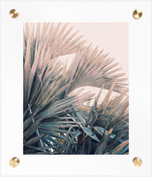 Custom Frame: Brass Post Acrylic Floating Frame (Print Included)