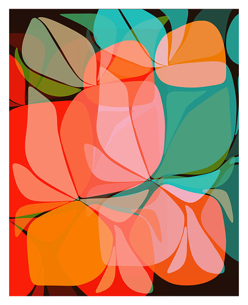 Abstract Citrus #3 - Botanical Art Print