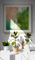 Sea and Rose - Abstract Art Print
