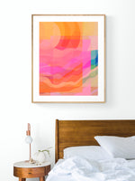Retro Summer #6 - Abstract Art Print