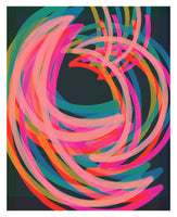 Rainbow Moon - Modern Art Print