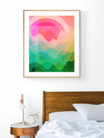 Retro Summer #7 - Abstract Art Print