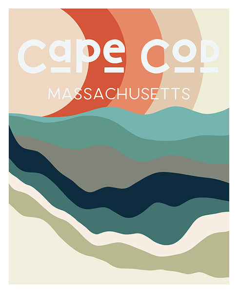 Destination: Cape Cod - Modern Art Print
