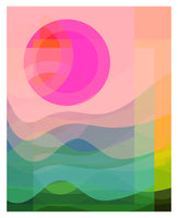 Retro Summer #2 - Abstract Art Print
