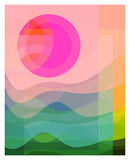 Retro Summer #2 - Abstract Art Print