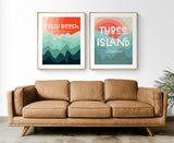 Destination: Tybee Island - Modern Art Print