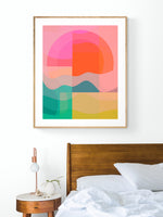 Retro Summer #1 - Abstract Art Print