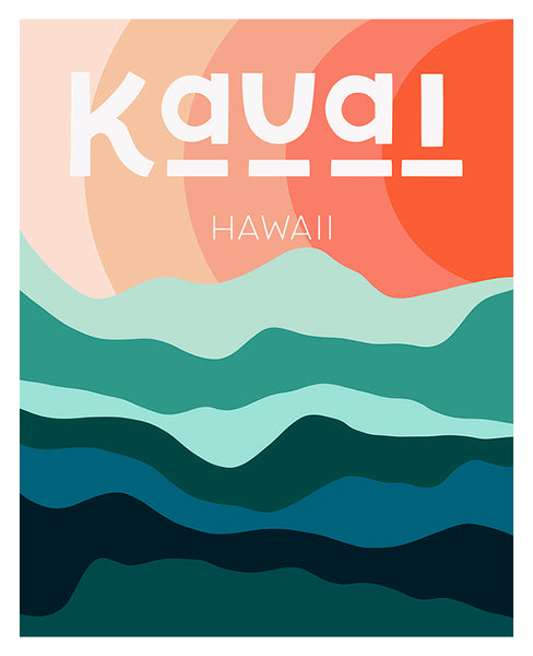 Destination: Kauai - Modern Art Print