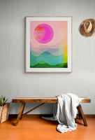 Retro Summer #2 - Abstract Art Print