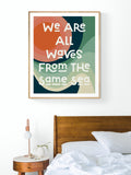 All Waves - Modern Art Print